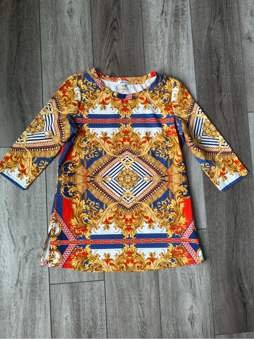 Tyler Boe- Colorful Mobwife Baroque Print Tunic